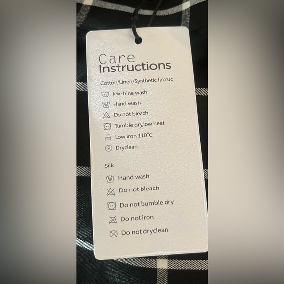 Black and White Checkered Skirt - Picture 5 of 6